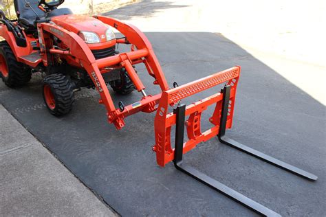 kubota mini excavator pallet forklift attachment|pallet forks for excavators.